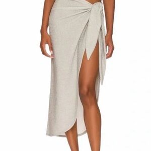 Good American - Silver sparkle sarong - size 0-4